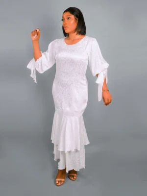 ivory midi dress