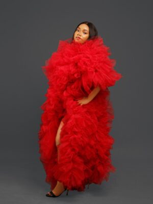 Red-Mesh-Robe