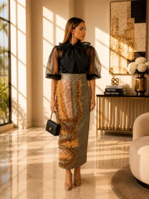 Home elegance duo skirt set (1)