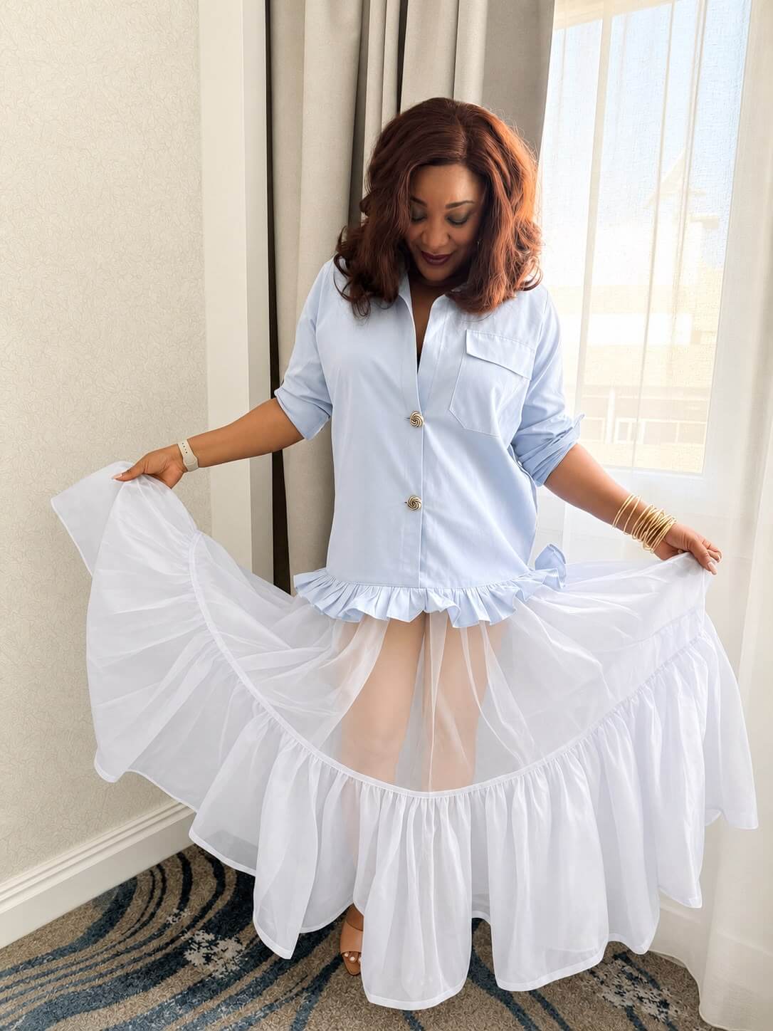 the organza lux shirt dress (1) the organza lux shirt dress (1)