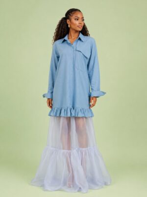 Home the organza lux shirt dress (2)
